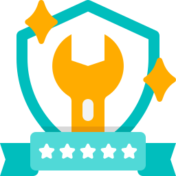 Icon of a smartphone with a heart symbol on the screen with a light orange glow behind it